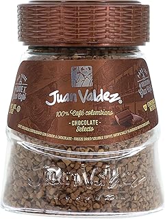 Juan Valdez, normal gefriergetrockneter Kaffee mit Schokoladengeschmack, 95g Jar.