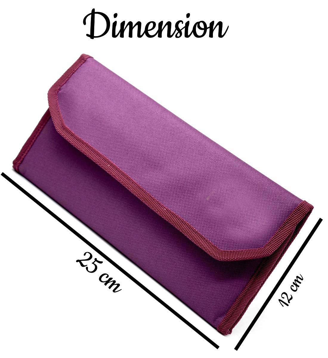 GreatDio Cheque Book Holder Multi Pocket Expanding Zip Pouch Travel Organizer Bag Case for Small Electronics and Accessories - (Color Will Be Sent As Per Stock Availability) 2