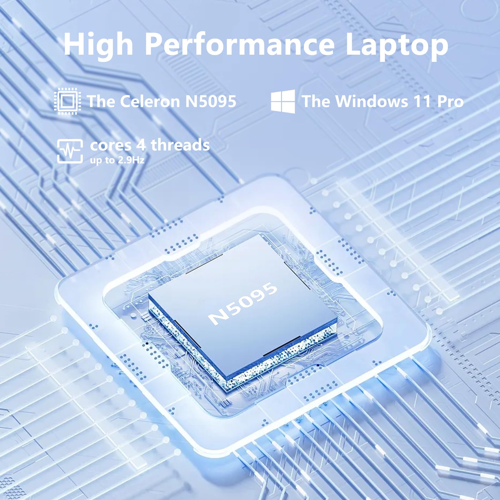 FUNYET Ordinateur Portable 14.1 Pouces 16GB RAM 512GB SSD, Ordinateur Portable Windows 11 jusqu'à 2,9GHz IPS FHD 1920x1080, USB HDMI Bluetooth Rotation à 180°