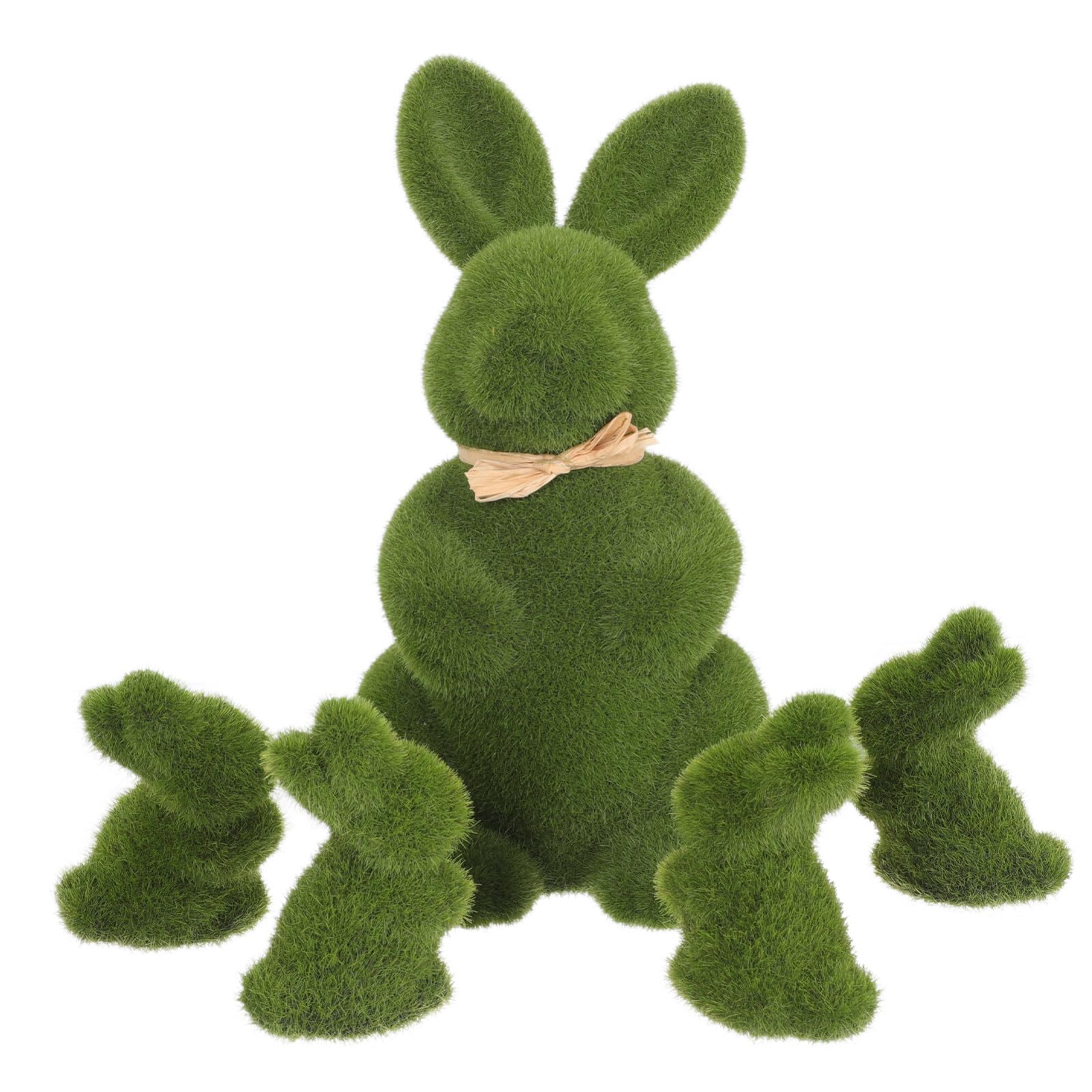 Coniglietto Finto 5 Pezzi Pasqua Coniglio Floccato Peloso di Pasqua Figurine di Coniglio Artificiale Figurine di Coniglietto di Pasqua Coniglio Floccato Coniglio di Pasqua Statua di Coniglio