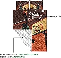 Vista 3 de OhaPrints Juego de ropa de cama y fundas de almohada personalizadas, juego de ropa de cama y funda de almohada, tamaño King, Queen, doble