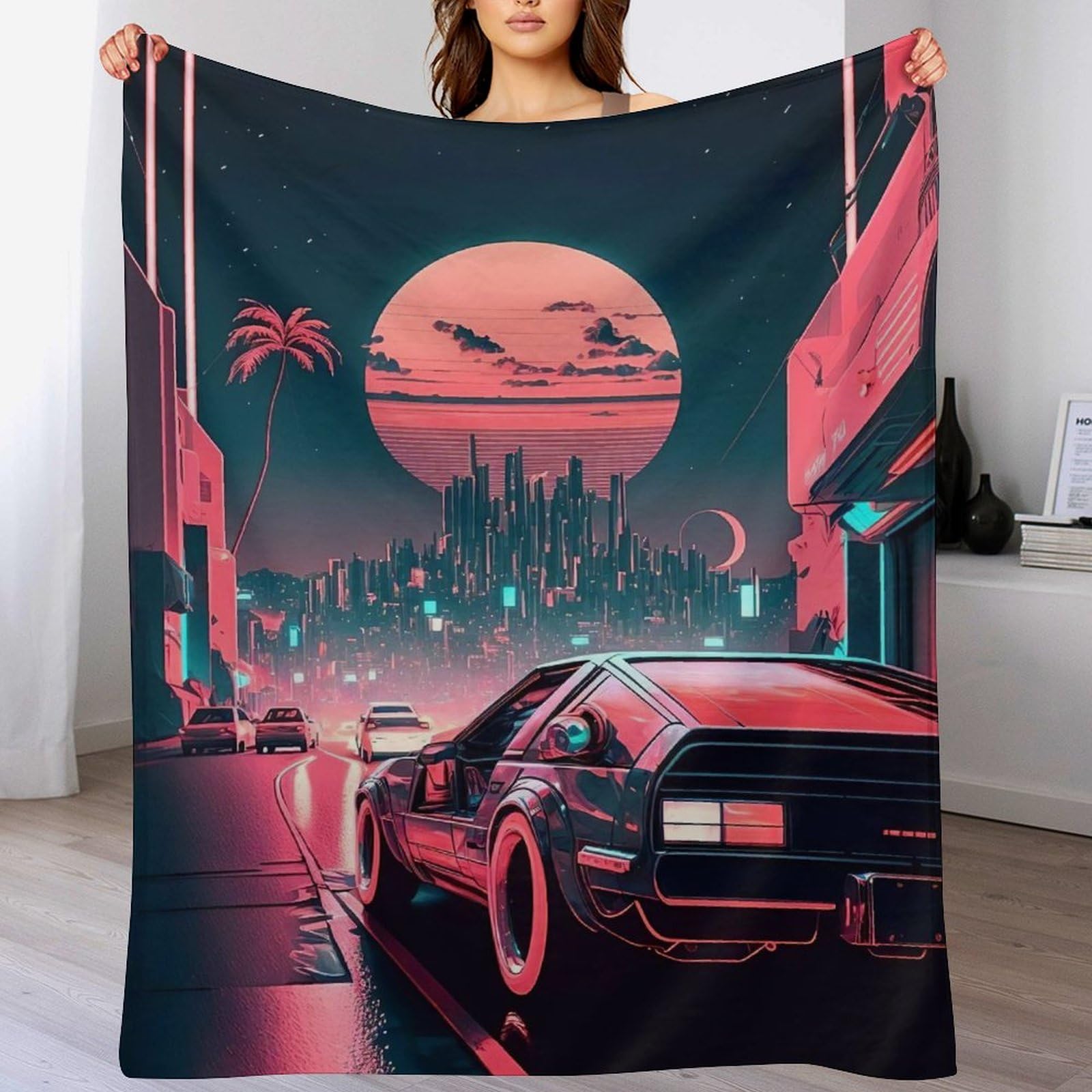 Couverture polaire voiture de sport pour des soirées cocooning chaleureuses sur le canapé