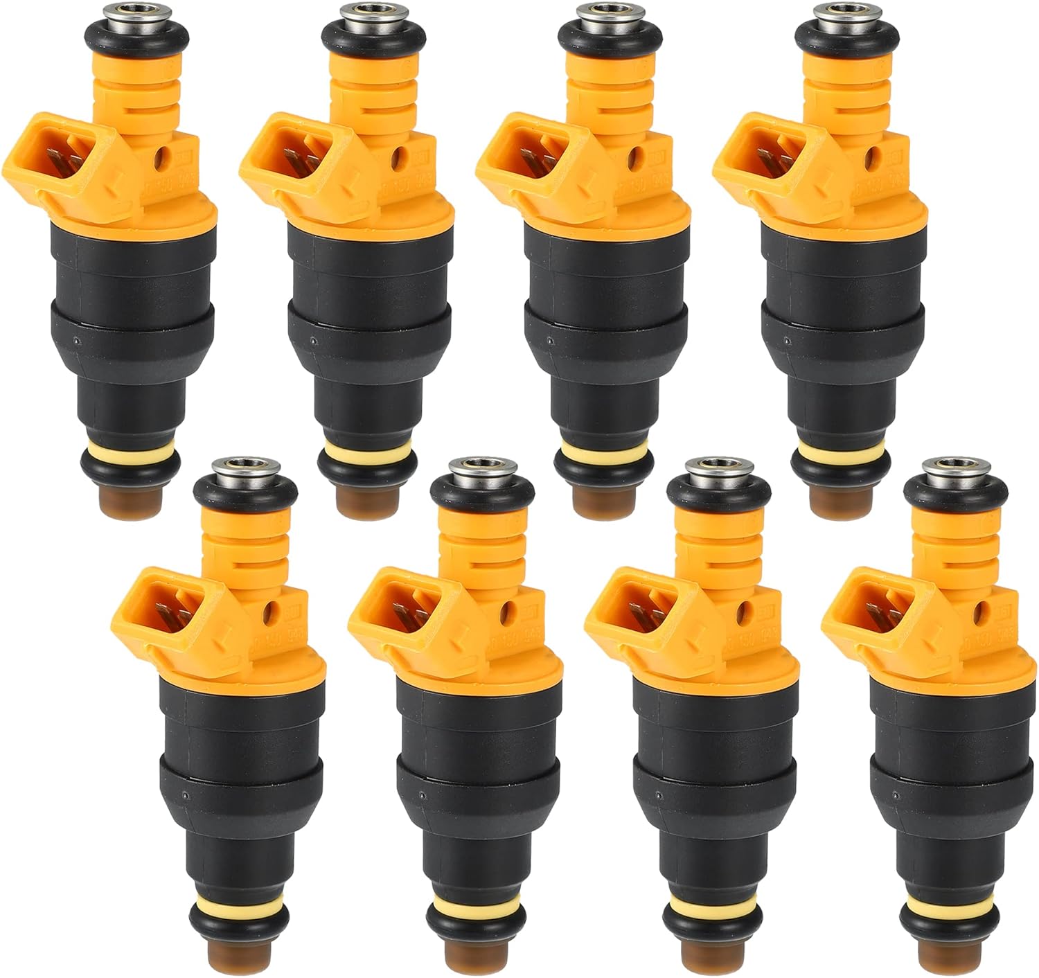X AUTOHAUX 8 Pcs 0280150909 FOTZ9F593C FOTE9F593D5A Fuel Injector Nozzle for Ford F-150 Bronco 4.6L 5.0L 5.8L 1986-1996 for Ford F250 F350 Super Duty 5.4L 1999-2003