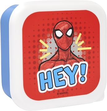 Marvel Spider-Man Lunch Box, Plastic, Red & Blue