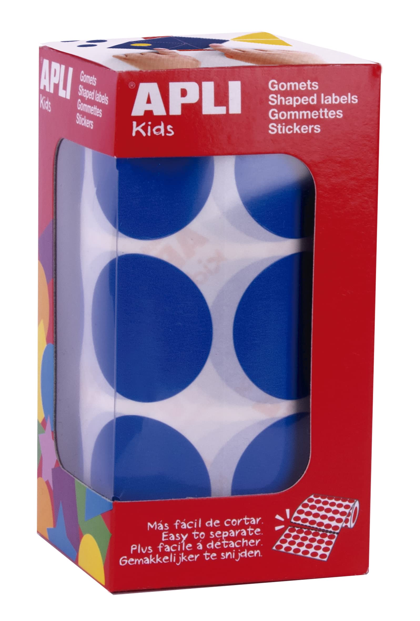 APLI Kids 17864 - Gomets Azules Redondos Gigantes XL diam 33mm