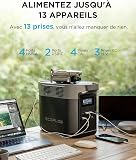 EcoFlow DELTA 2 Station électrique portable avec capacité évolutive de 1-3 kWh, batterie LFP, charge rapide, générateur solaire pour alimentation de secours domestique, balcon, camping et camping-cars - 8
