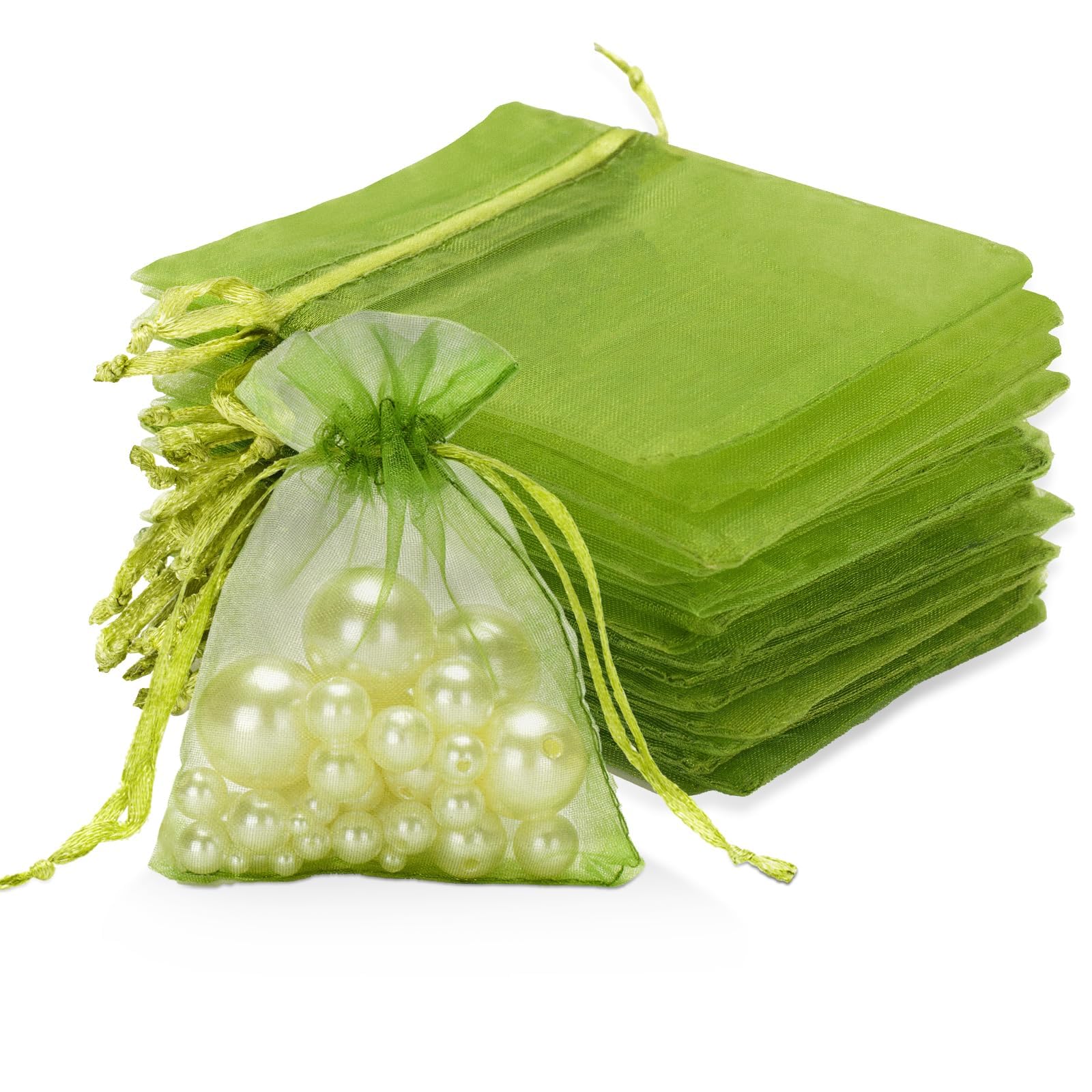 20PCS Potli Bags for Gifting, Set of 20 Green Mesh Bags, Ideal for Return Gifts and Small Gifting Needs, Durable Jute Material for Various Occasions, Compact and Convenient Storage Solution-image-25