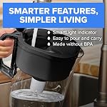 Brita Small 6 Cup Water Filter Pitcher, 1 BritaPlus Filter, Metro, Stone Blue (Package May Vary)