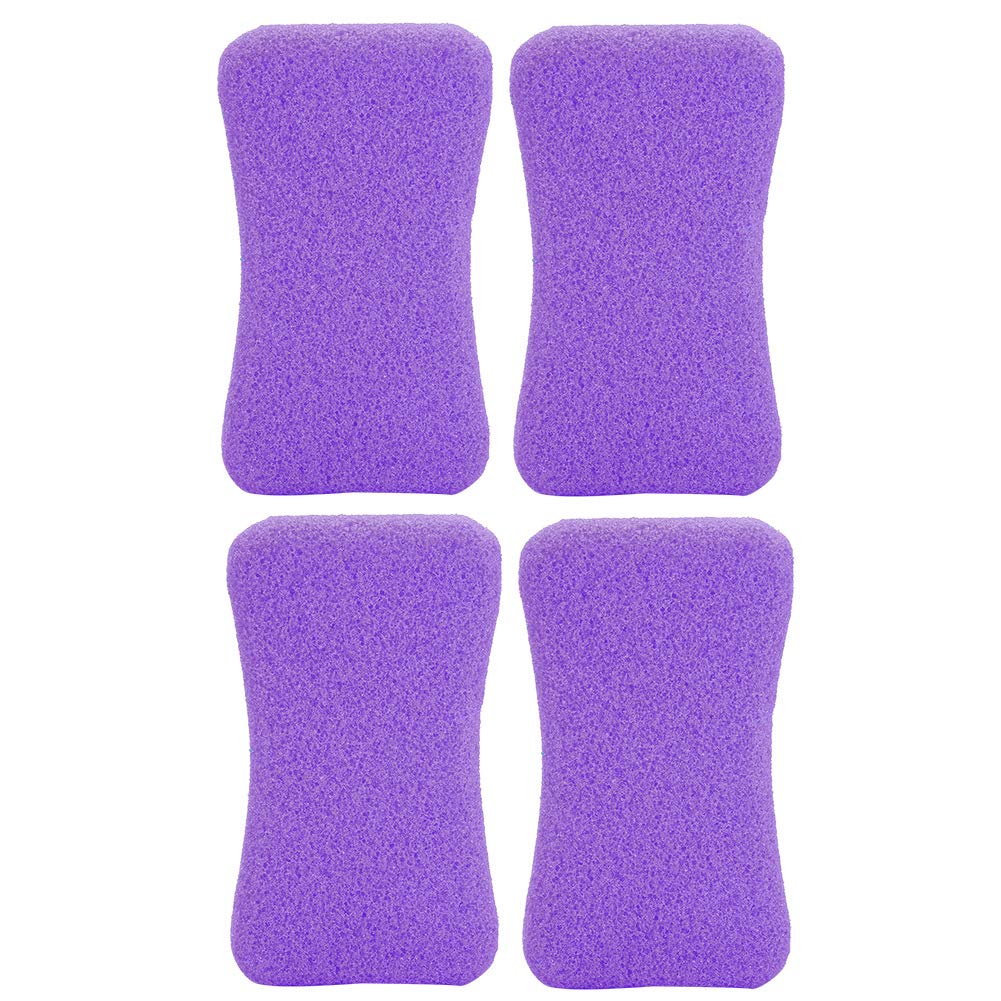 Piedi Pietra pomice - 4 pezzi Cura dei piedi Callus Pietra esfoliante Piedi Pelle dura Rimuovi pedicure Scrubber(Viola)