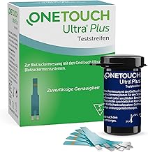 OneTouch Ultra® Plus Blood Glucose Test Strips I Pack of 50 I 1 Pack I for Blood Sugar Measurement in Diabetes (Sugar Disease)