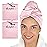 Microfiber Hair Towels Wrap for Women - Smooth as Silk - Anti-Frizz for Curly, Wavy, Straight Hair Girls - Plopping Essential - Fast Drying - Easier to Use Than a T-Shirt - 2 pack
