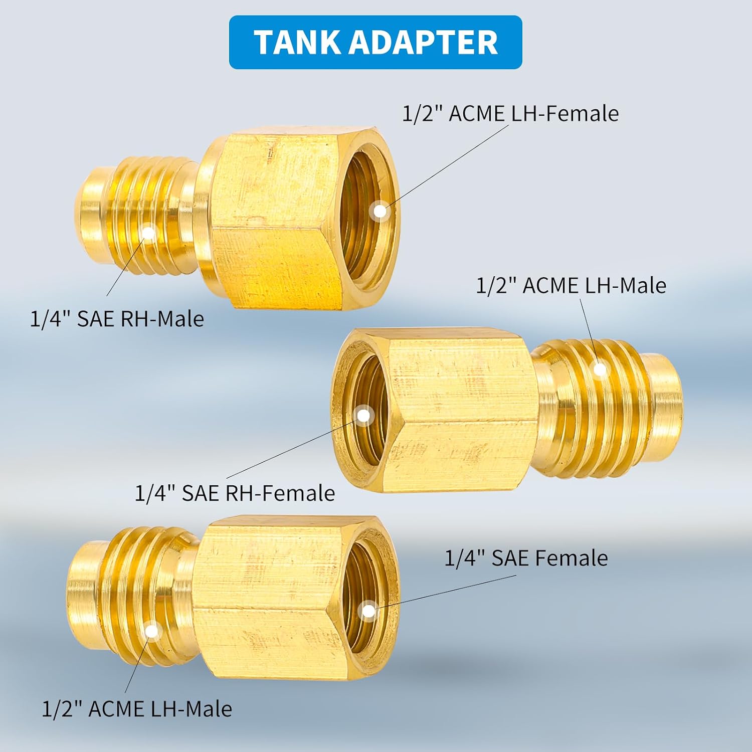 R1234YF Quick Couplers, R1234YF Adapter Kit, High/Low Pressure Side R1234yf Manual Connector Kit for AC Charging
