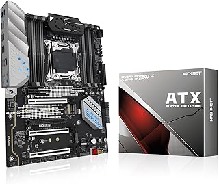 MACHINIST Placa-mãe LGA 2011-3, X99 (Intel 5ª/6ª geração) Placa-mãe de servidor para PC (ATX, PCIe 3.0, 8 DDR4, NVME/SATA/WiFi M.2, SATA 6 Gb/s) para Xeon E5 V3/V4, Série Core i7, MR9S