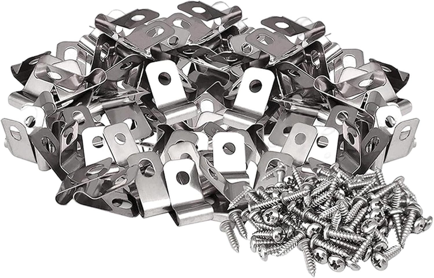 100 Stück Zaundraht-Klammern Edelstahl 304 - Befestigungsklammern Für Drahtzäune An Holzpfosten