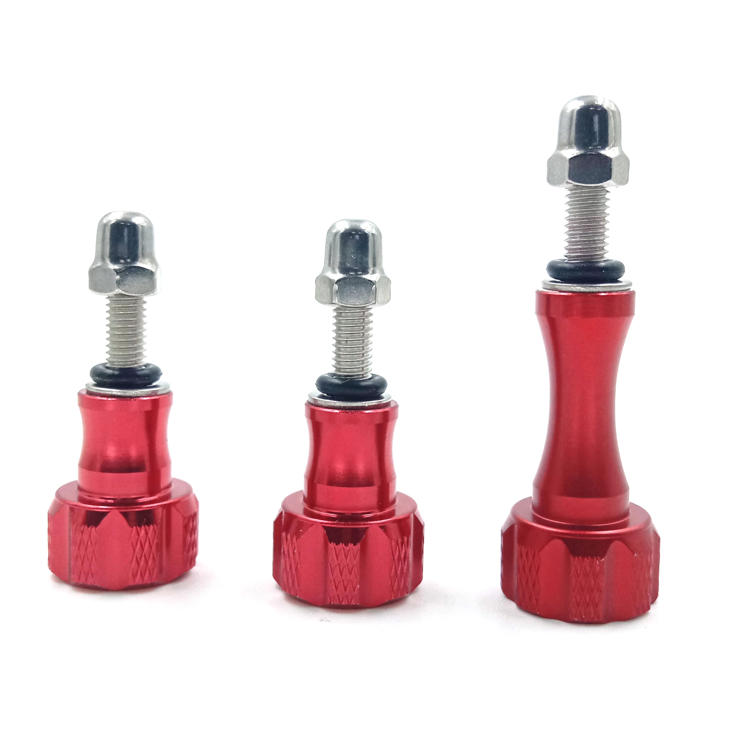 KUDASN Aluminum Alloy 3pcs Thumb Screw Bolts, Tripod/Monopod Mount for GoPro Hero 12, 11, 10, 9, 8, 7, 6, 5, 4, 3+, 3, 2, 1 HD,DJI, AKASO Campark and