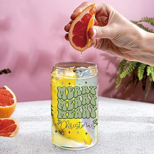 Miniatura 5 de 10 hojas de calcomanías de transferencia de Navidad UV DTF 3D tazas envolturas calcomanías para taza de vidrio Libbey de 16 onzas impermeable frotar