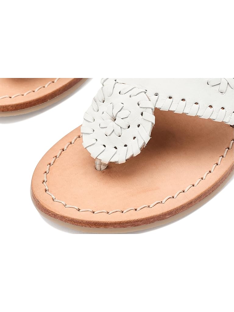 White Jack Rogers Girls Jacks Flat Sandals (Little Kid/Big Kid)