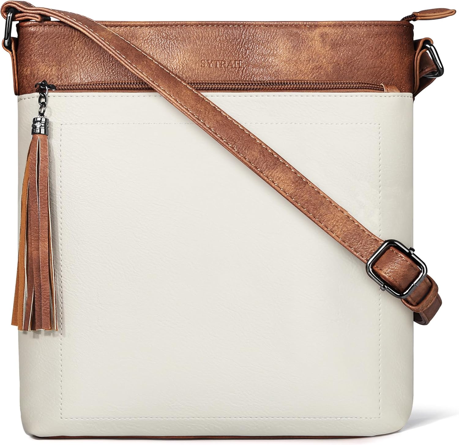 Crossbody Purses for Women, Premium Vagan Leather Crossbody Bag, Adjustable Strap Lightweight Shoulder Bag with Tassel - Image 9