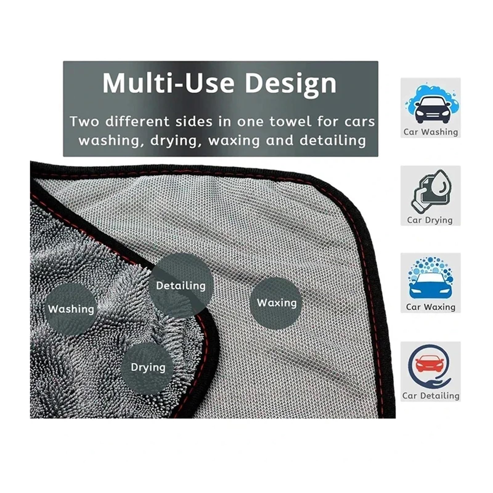 30 stücke Auto Waschen Tuch Auto Trocknen Handtuch Multi-funktionale Lappen Super Saugfähigen Handtuch Wisch Handtuch für Autopflege(40x60cm)