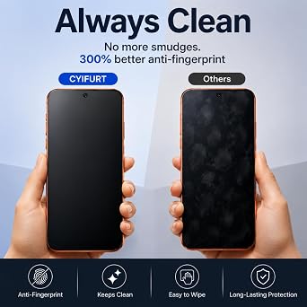 つや消しスクリーンプロテクター iPhone Pro Max 2026用 2枚パック