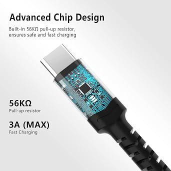 USB C Cable 1M Fast Charging,USB Type C Cable Fast Charger Cord Braided