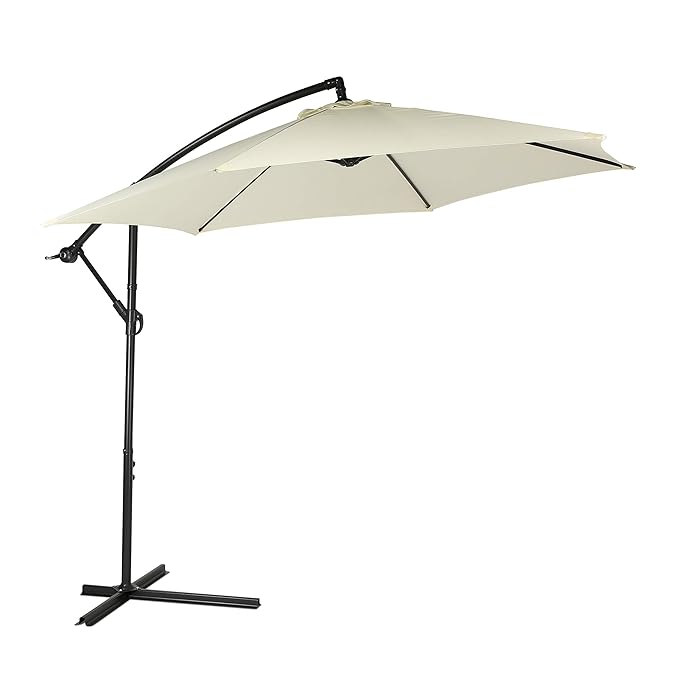 Buy SUNMER 3M Garden Banana Cantilever Overhanging Parasol Aluminium