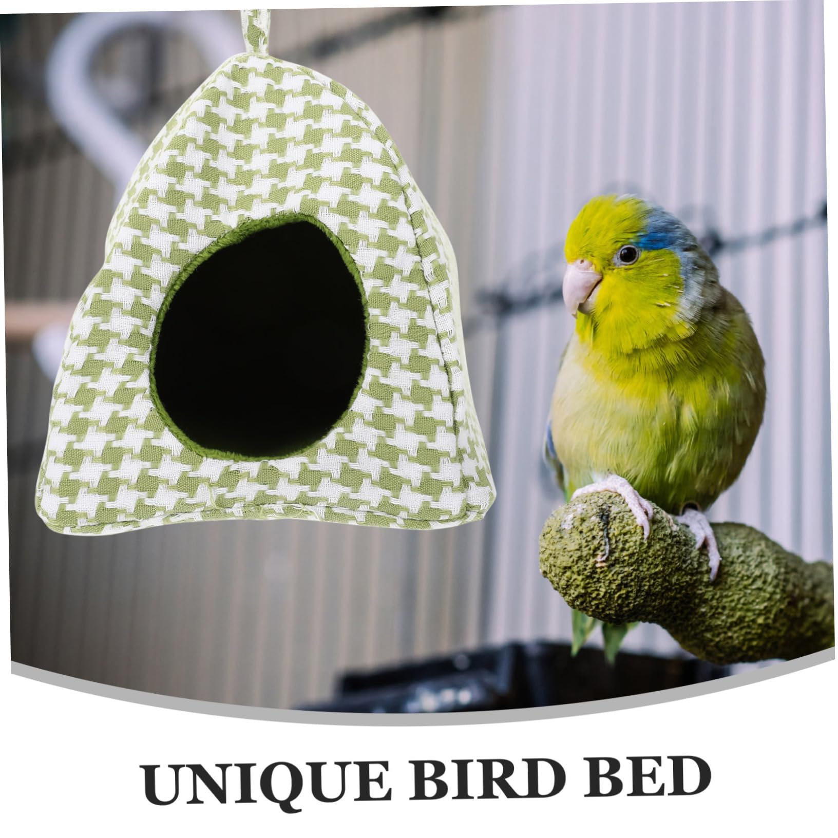 VANZACK 3 Piezas Hamaca De Nido De Pájaro Cama Colgante para Pájaros Nido De Loros De Invierno Jaula para Mascotas Cama para Dormir Cama para Periquitos Cama De La Tienda Nido De Algodón