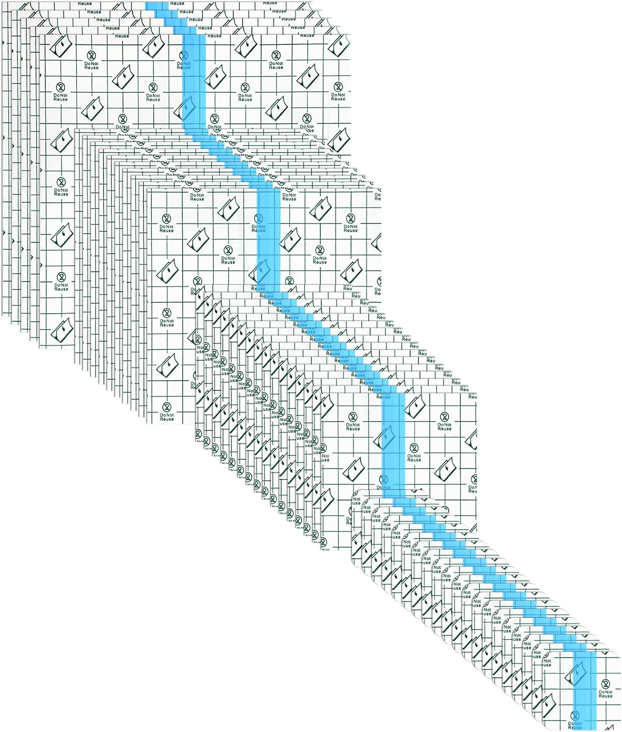 BBTO 100 Pcs Transparent Stretch Adhesive Bandage Waterproof Clear Patches Cover Protective Shower Film Wrap (2,4,6,8 Inch)