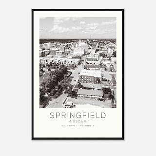 Springfield Missouri Photo Travel Poster, Springfield Travel Print, Minimalist Print Missouri Photo Poster Minimalist,234