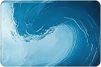 Vista 12 de Tapetes de baño, absorbente y antideslizante, tapete de baño suave, divertido para decoración del hogar, 16 x 24 pulgadas (Happy Camper)