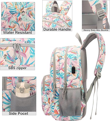 Miniatura 4 de KEOFID Mochila clásica para laptop para hombres y mujeres, antirrobo con carga USB, resistente al agua, compartimento para laptop de 15.6 pulgadas,