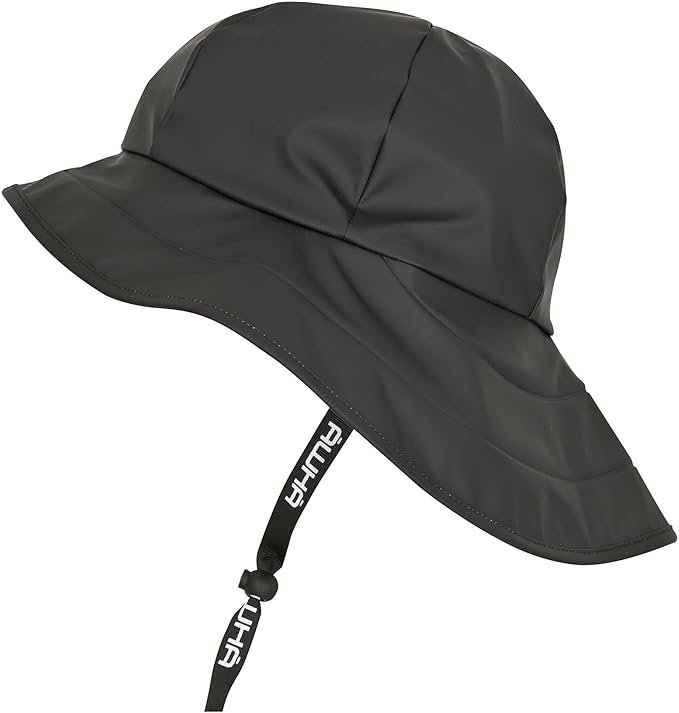 AWHA Souwester, sombrero de lluvia, gorra impermeable con ala ancha y orejeras