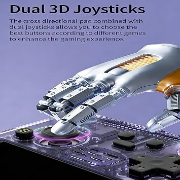 Resolution Screen and Powerful Gaming Handheld Console for Visuals and Fluid Action in Gaming Multiple Game Format Handheld Player