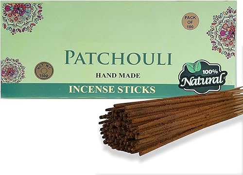 AHR-International Palitos de incienso de pachulí para energía espiritual natural, orgánico y puro de larga duración, 100 unidades (patchouli) disponible en Yaxa Colombia