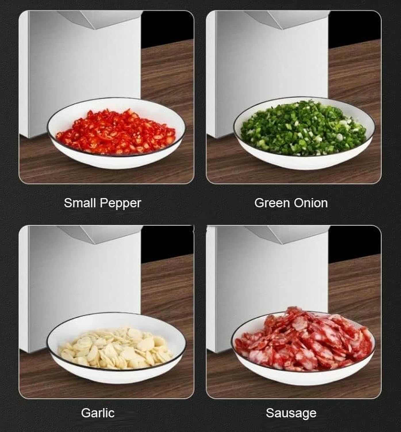 Electric Vegetable Cutter Commercial Sausage Ham Slicer Pepper And Garlic Shrimp Slicer