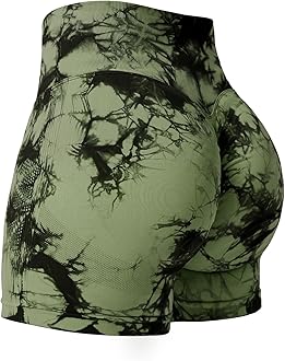 YEOREO Professional Women Workout Shorts 3.6" Scrunch Shorts Seamless High Waisted Contour Gym Yoga Biker Shorts