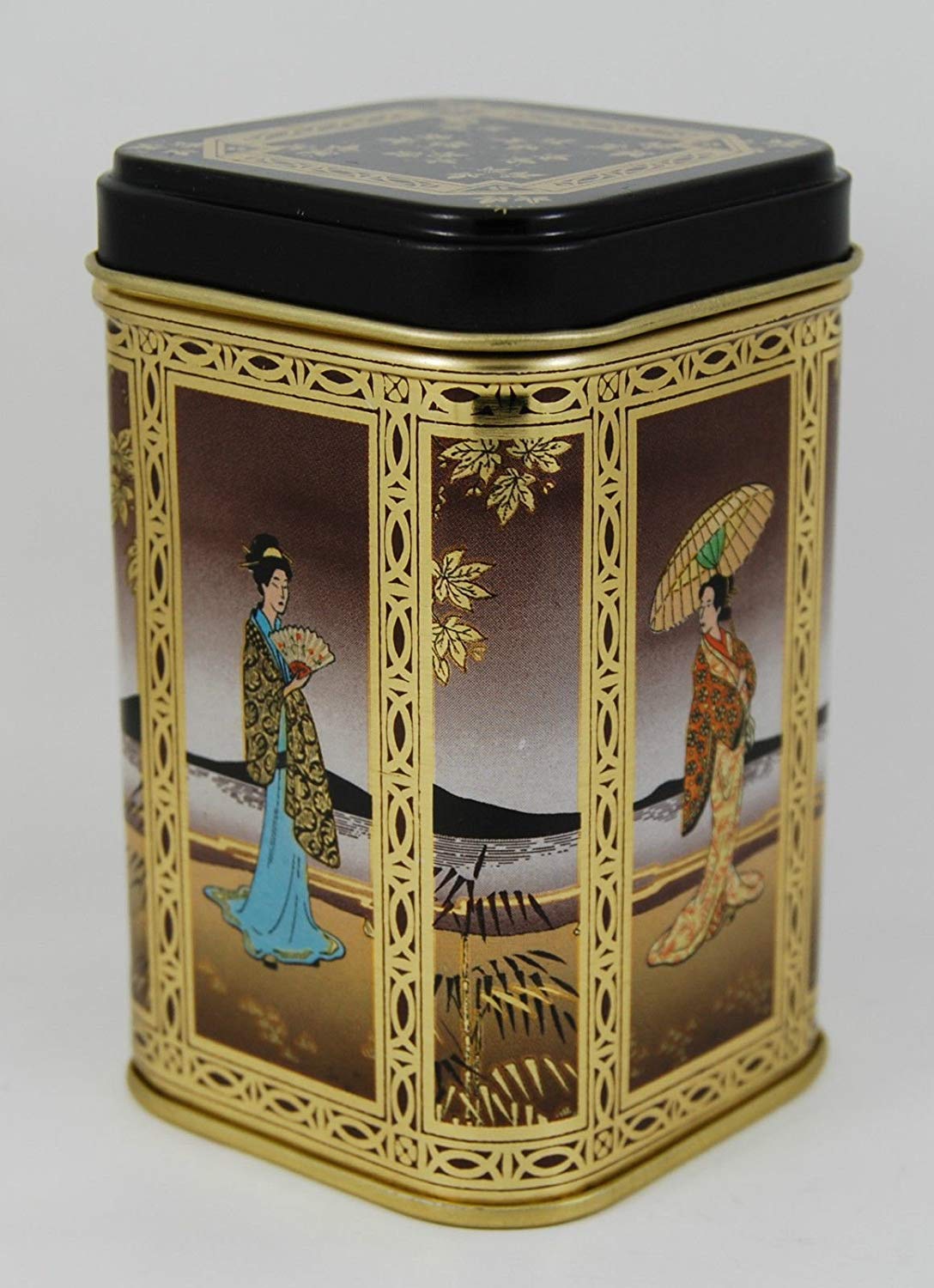 Other Japanese Lady Collectable Vintage Metal Trinket Box Small Metal Storage Container (2)