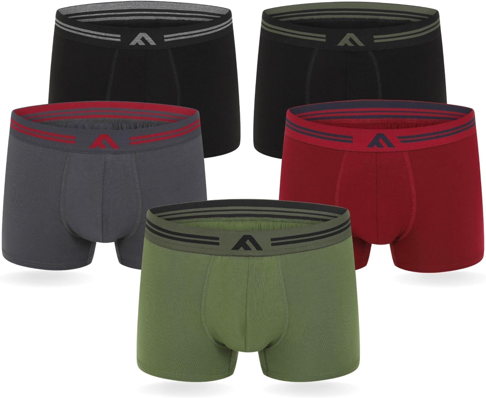 – Men's Super Soft Bamboo Boxer Shorts 5-Pack