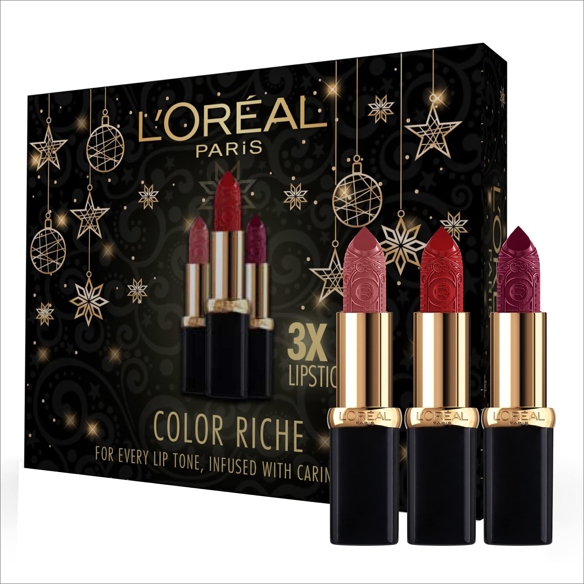 L'Oreal Paris Color Riche Holiday Collection Lipstick kit - 3x lipsticks @25 off, 1.0 count
