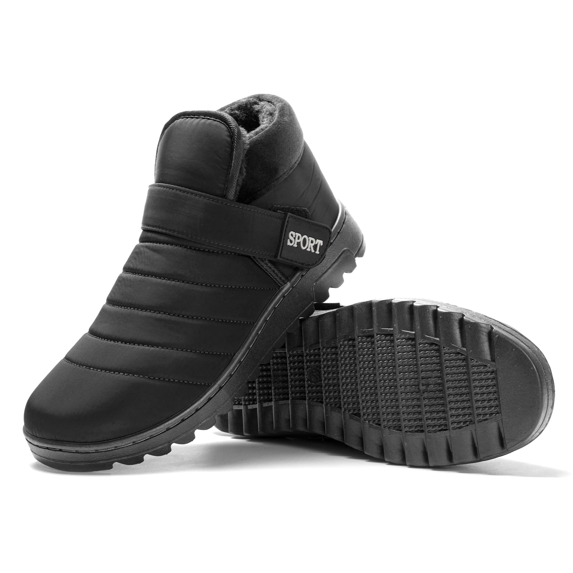 JOMIX Pantofole Stivali Invernali Uomo Ciabatte Chiuse Calde da Casa Scarpe Mocassini da Inverno Babbucce Pelose Comode