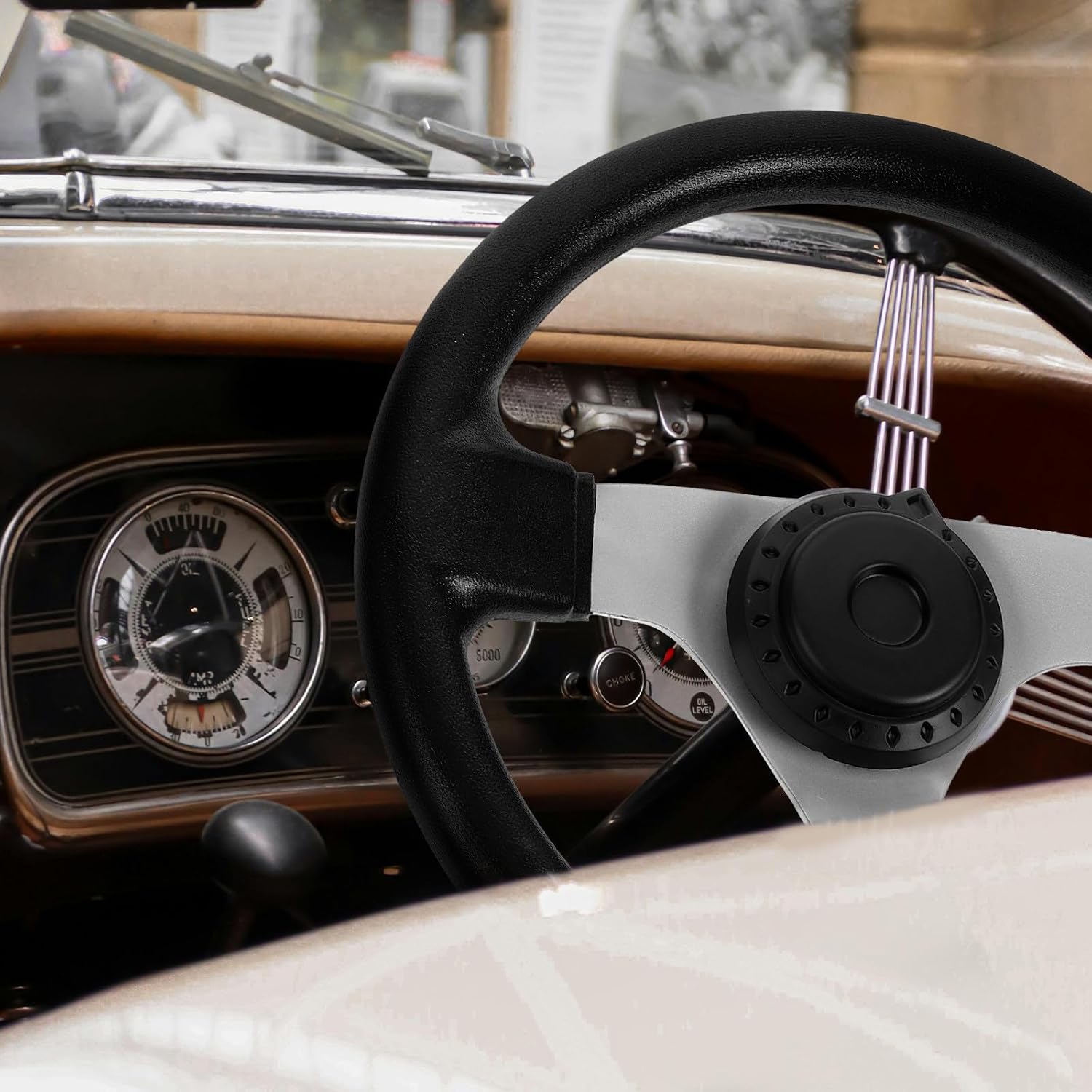 Kart Steering Wheel PU Accessory for Go Karts and Modified Cars