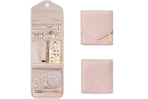 BAGSMART Roll-Up Jewelry Organizer for Travel: Compact and Convenient Storage for Your Precious Jewels