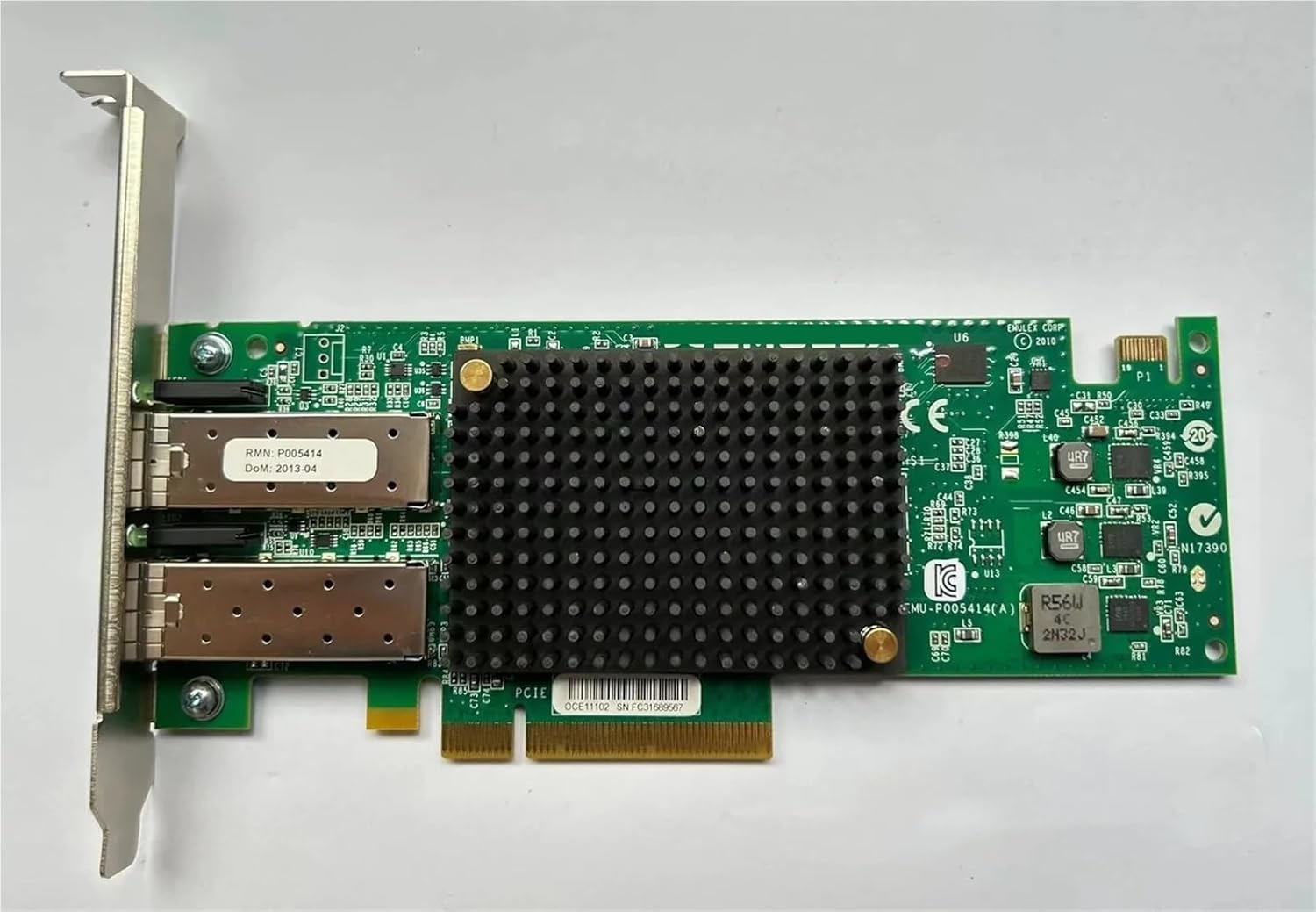10GB 2 Dual Port OCE11102 SFP+ PCI-e Network Adapter Card P005414 for IBM Server Win 8/9/10(High Profile Bracket)