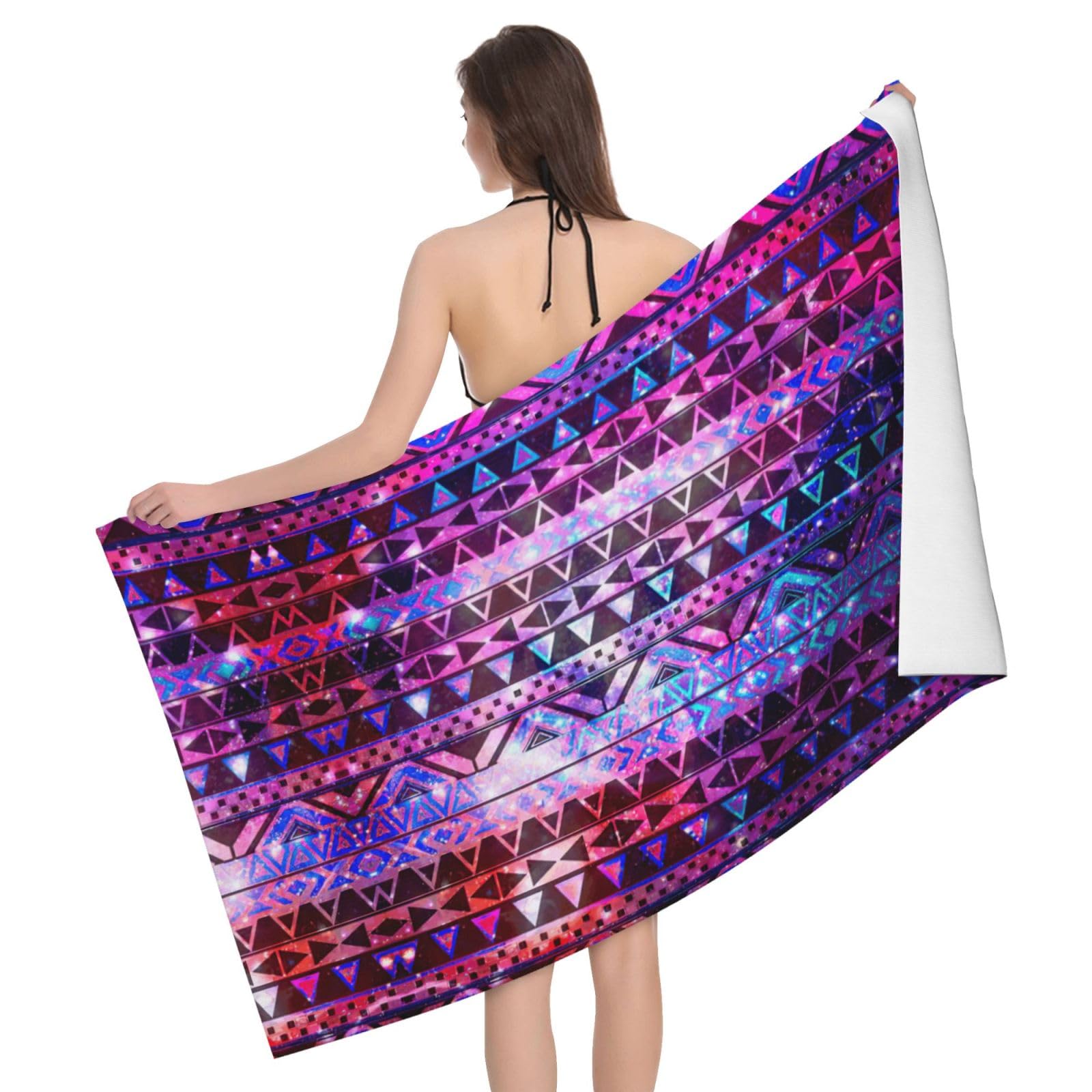 Serviette de bain pour salle de bain douche au motif brillant chic