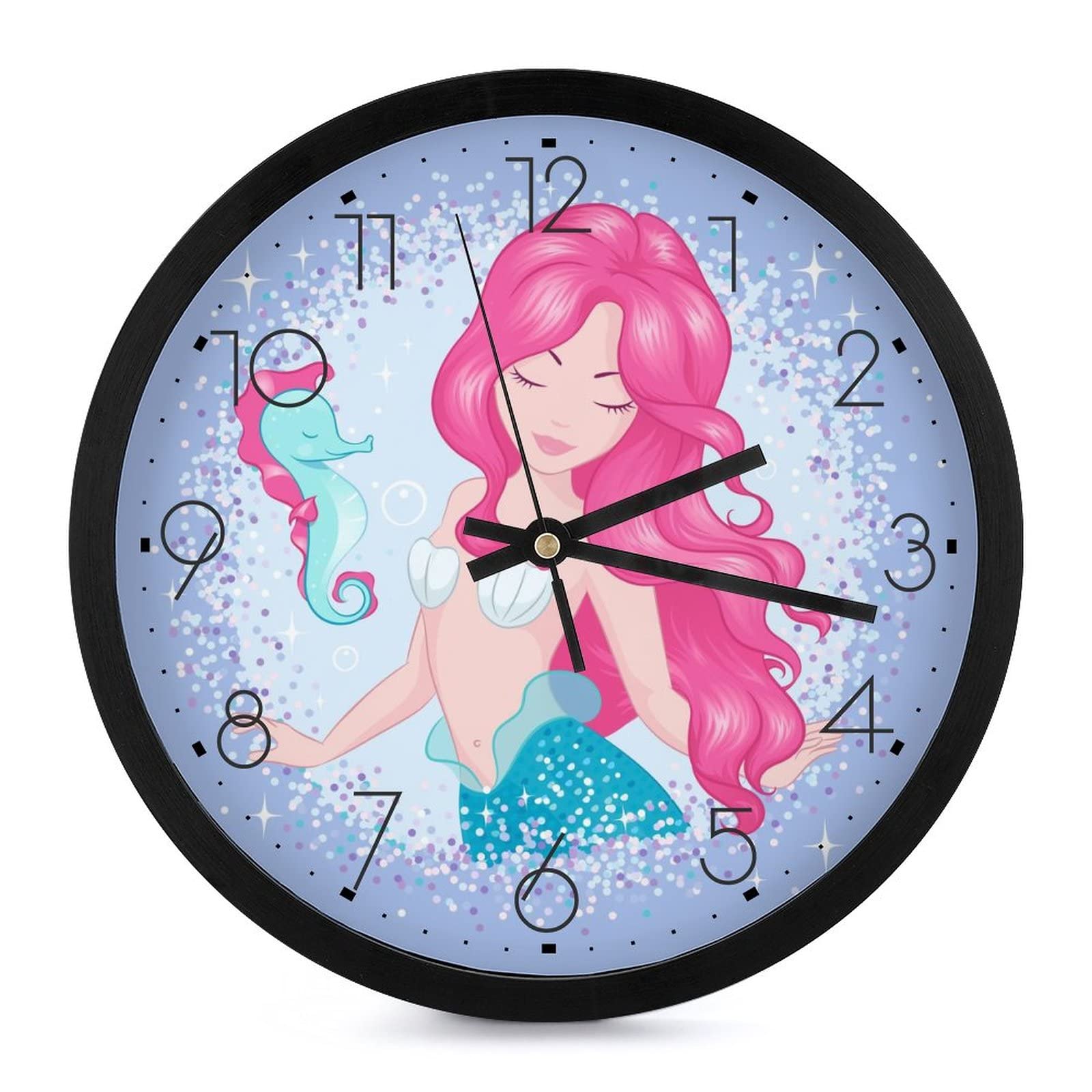 Horloge Ronde Sirène et Pieuvre : Donnez du Style à Votre Cuisine