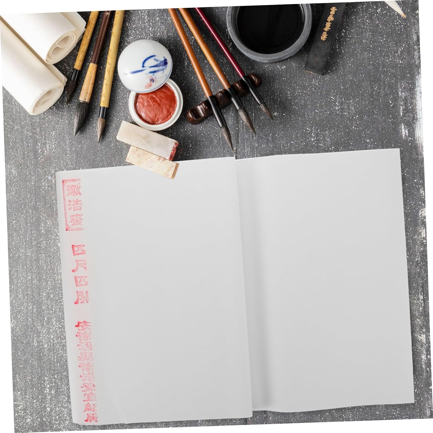 OSALADI 100sheets Multi-Function Chinese Art Paper Rice Paper for Crafts Blank Calligraphy Xuan