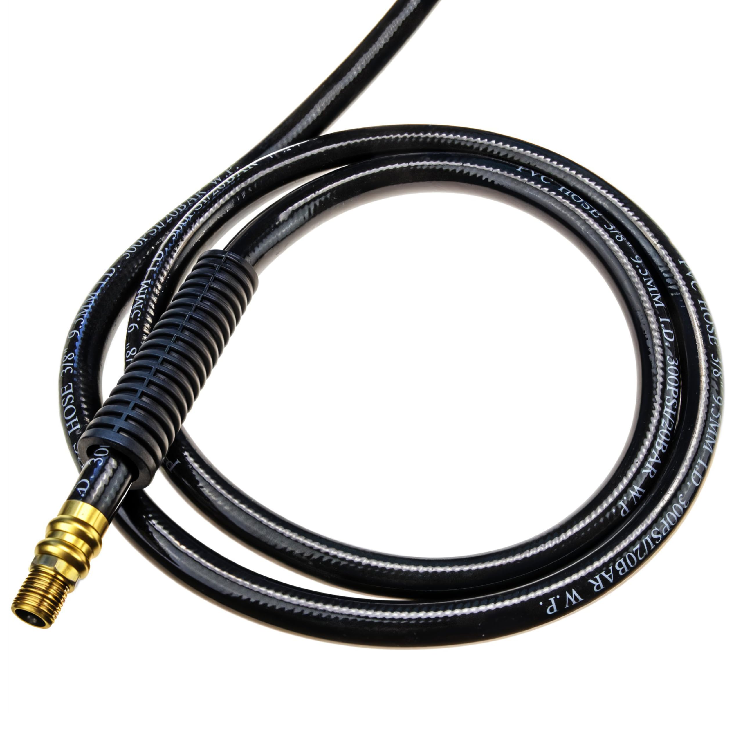 Druckluftschlauchtrommel PVC - Druckluftschlauch mit Aufroller 10m - Schlauchtrommel - Schlauch-Aufroller - Automatik Druckluftschlauch (9,5x15mm)