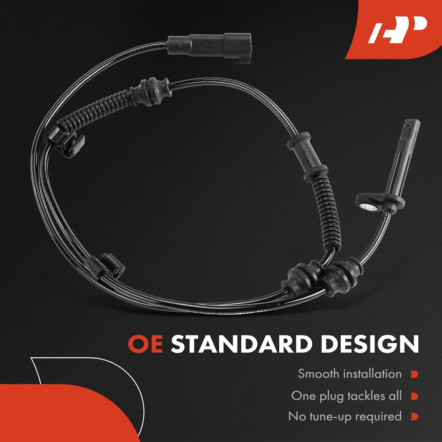 A-Premium 2PC Set Rear ABS Wheel Speed Sensor Compatible with 2014 Jeep Cherokee, with Off Road Suspension - Rear Driver and Passenger Side, Replace# 4779897AA, 04779897AA