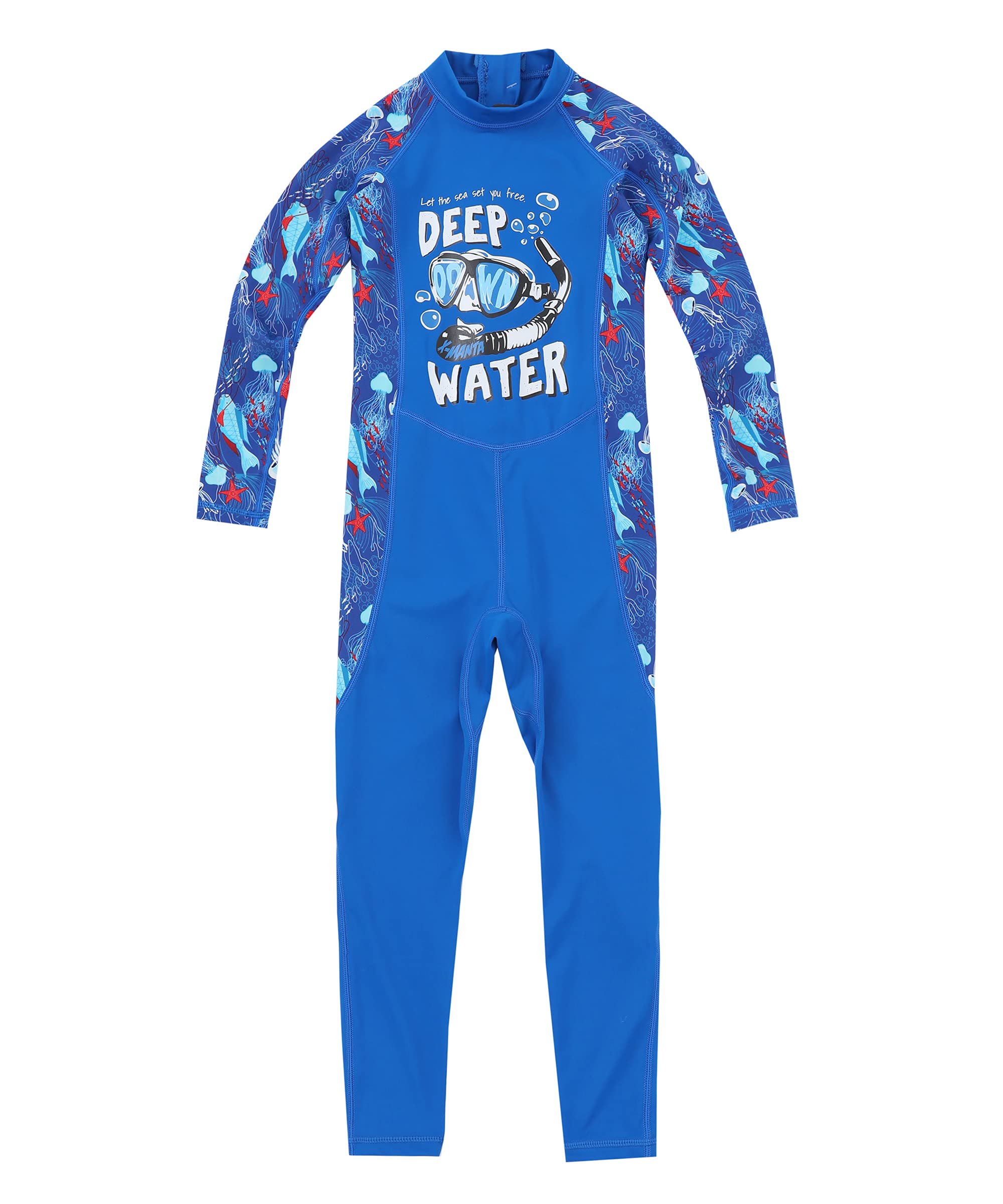 M2C X-Manta Boys Girls Full Body Swimwear UPF 50+ UV Sun Protective One-Piece
