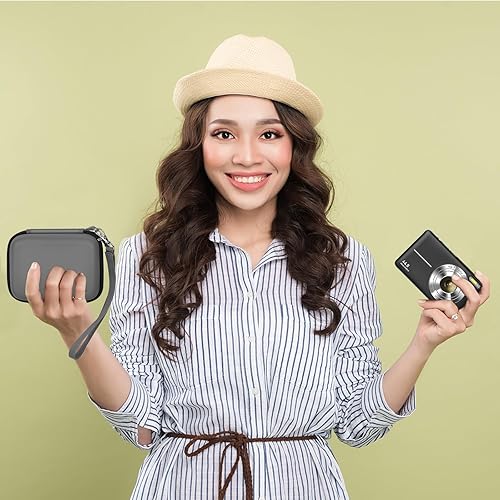 Vista 48 de AbergBest 21 Mega Pixels 2.7" LCD Recargable HD/Kodak Pixpro/Canon PowerShot ELPH 180/190 / Sony DSCW800 / DSCW830 - Funda protectora para cámara